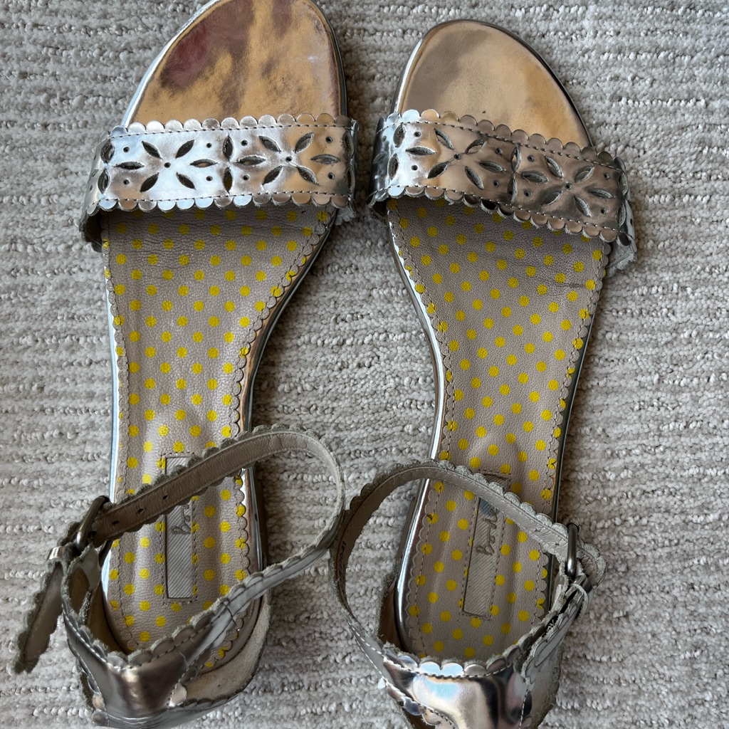 Boden Silver Sandal